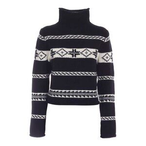 Polo Ralph Lauren Wool Cropped Fair Isle Sweater Large